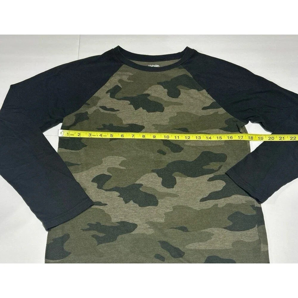 Urban Pipeline Boys XL Camo Raglan Long-Sleeve Shirt